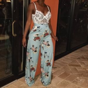 Floral Pants/Jacket Set